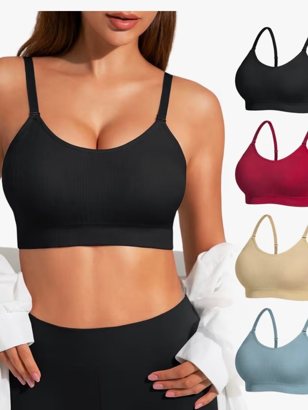 4 Padded Bralette Sports Bra